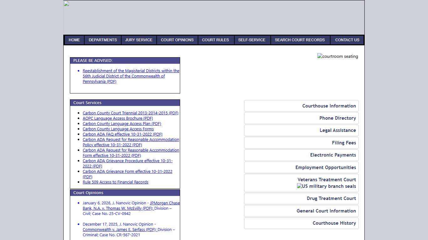 Carbon County Court of Common Pleas