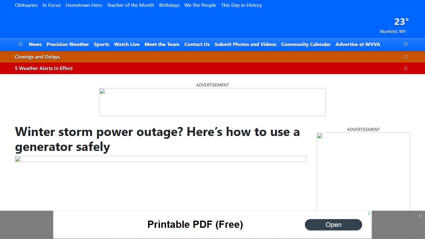 Winter storm power outage? Here’s how to use a generator safely